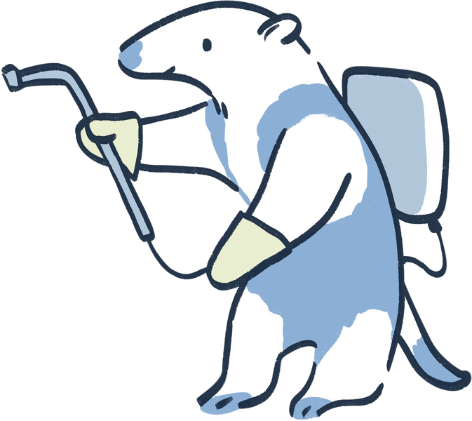 シロアリ防除を担当するキャラクター アリク